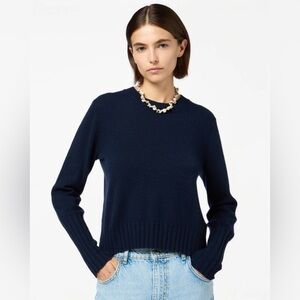 Guest In Residence Shrunken Crew Sweater - Midnight